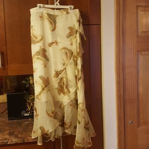 Vince Camuto silk skirt